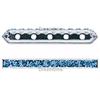 Dreamtime Crystal DC 77730 Rondelle Spacer Bars 5 Hole Capri Blue/Silver